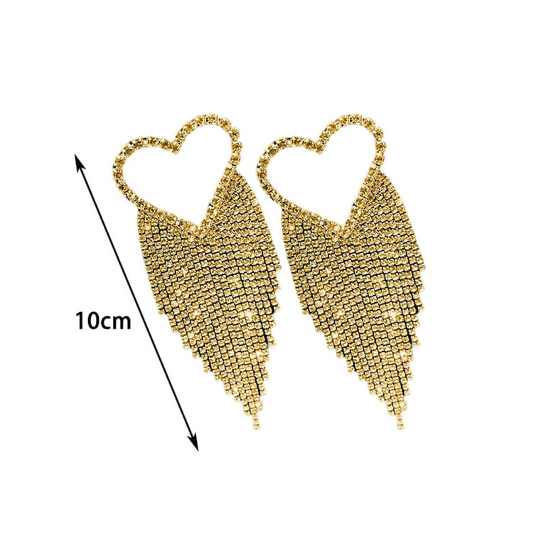 Heart with tassel option earrings size 1.5 inch - BULK PURCHASE 10pair – My  Sublimation Superstore