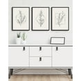 thumbnail image 4 of Drsoum Bohemian Plant Wall Decor for Bathroom Office Boho Leaf Artwork Ready to Hang 11x14in3pcs Black Framed, 4 of 5