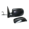 thumbnail image 2 of KarParts360 For Chevy Silverado 1500/3500 2003 2004 2005 2006 Door Mirror Driver Side | Power Glass Heated | Manual Foldaway | Black | Paint To Match | Flat Glass | w/LED Arrow Turn Signal | GM132043, 2 of 6