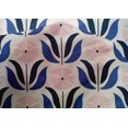 thumbnail image 4 of oneOone Cotton Silk Blue Fabric Leaves & Floral Block Fabric For Sewing Printed Craft Fabric By The Yard 42 Inch Wide, 4 of 4