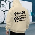 thumbnail image 4 of Faith Over Fear Hoodies for Men 2025 Christian Hoodie Hooded Sweatshirt with Pockets Pullover Hoodie Mens Hoodies, 4 of 7