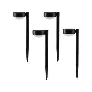 Better Homes & Gardens Solar Dome Walkway Lights, 4-Pack