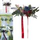thumbnail image 5 of boda,Respaldo de silla artificial Decoración rosas,accesorios de fotografía silla de boda flor a granel,arreglo celebración flores banco rosa,respaldo de la silla decoraciones borgoña azul, 5 of 9