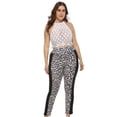thumbnail image 1 of Pantalons Liquidation Motif Léopard Couture Décontracté Bas Mince et Confortable Pantalons Blanc G, 1 of 7