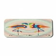 thumbnail image 1 of Flamingo Computer Mouse Pad, Colorful Love Valentine Flamingos Illustration Retro Circles at Back Funky Print, Rectangle Non-Slip Rubber Mousepad Large, 31" x 12", Multicolor, by Ambesonne, 1 of 2