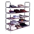 thumbnail image 7 of Fantadool 5-Tiers Shoe Rack with Handle , Non-woven Fabric, Brown, 7 of 7