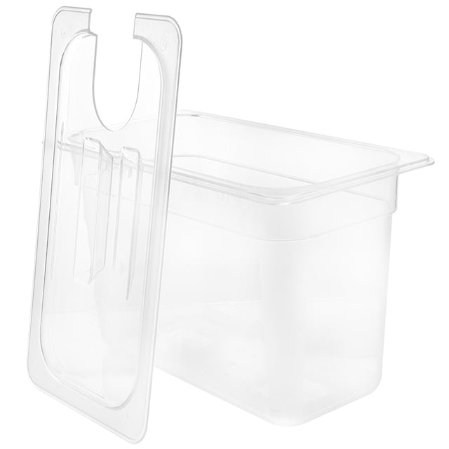 Raindrops Transparent Slow Cooking Container with Lid for Low Temperature Kitchen Use Large Capacity Pc Material