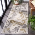 thumbnail image 4 of Safavieh Amherst Millard Floral Runner Rug, Ivory/Light Gray, 2'3" x 9', 4 of 11