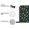 thumbnail image 4 of Daiia Dinosaur Pattern Oven Mitts and Pot Holders 4 pcs Set,High Heat Resistant 500 Degree Extra Thicken Long Kitchen Cotton Oven Glove, 4 of 6