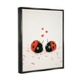 thumbnail image 3 of Stupell Industries Ladybugs Valentine's Hearts Holiday Photography Black Floater Framed Art Print Wall Art, 3 of 6