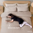 thumbnail image 3 of Juego de Funda para Edredon Duvet Dreamlab, Tamaño Individual, Color Beige, 2 Piezas, 3 of 9