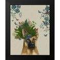 thumbnail image 2 of Fab Funky 15x18 Black Modern Framed Museum Art Print Titled - German Shepherd Milliners Dog, 2 of 5