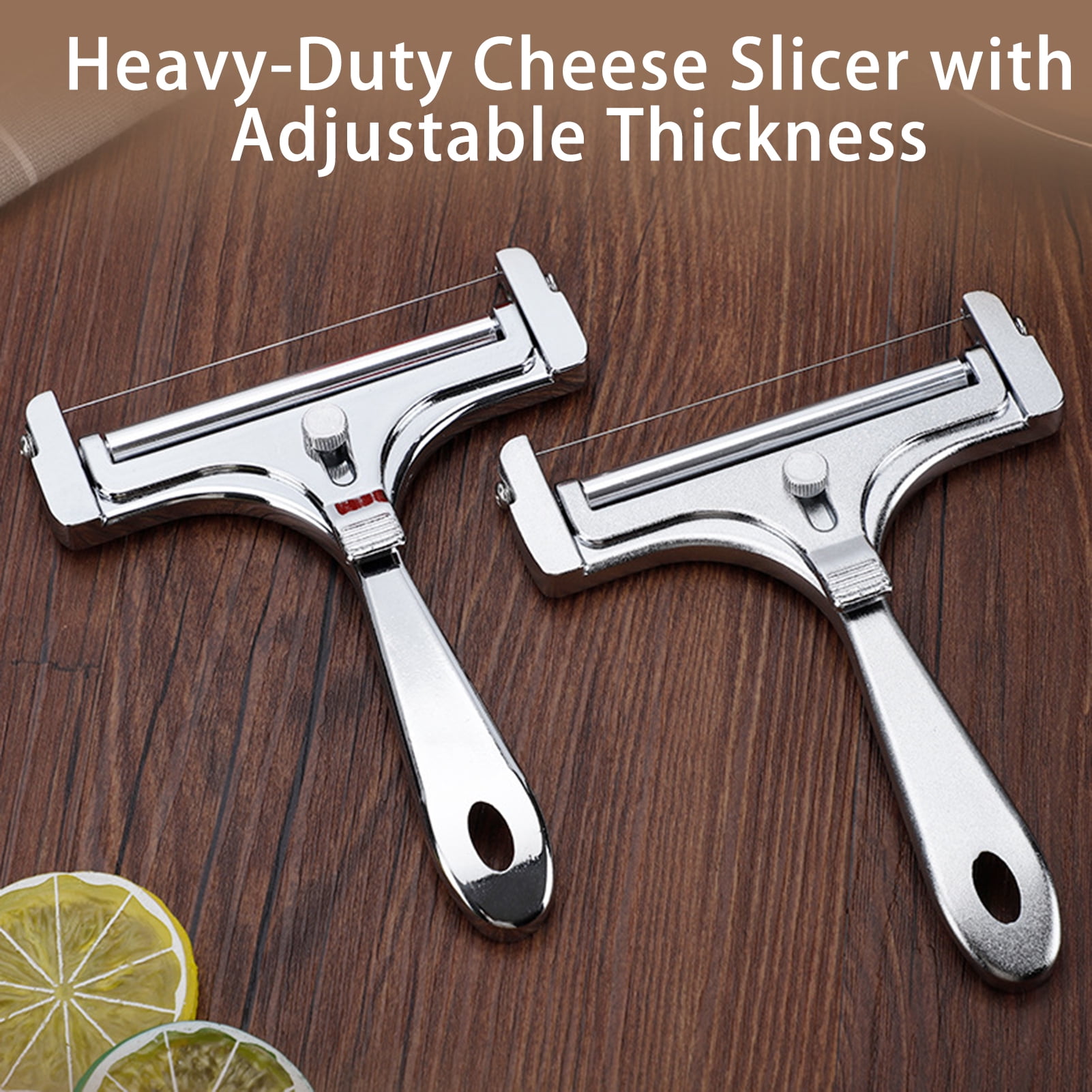 Zruodwans Cheese Slicer With Adjustable Thickness Polished Surface