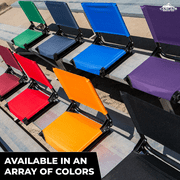 Cascade Mountain Tech Lightweight Stadium Seat for Bleachers, Red