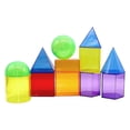 thumbnail image 3 of Juego de 12 bloques de formas geométricas 3D con formas geométricas sólidas, juguetes de aprendizaje, creatividad y manipulación para niños de 4 a 8, 3 of 8