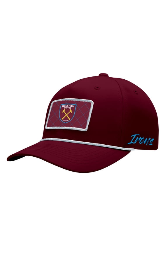 Men's 1863FC  Maroon West Ham United Color Badge Caddy Adjustable Hat