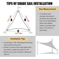 thumbnail image 6 of 2x2x2M Triangle Beige Sun Shade Sail Canopy UV Block Awning for Outdoor Patio Garden Backyard, 6 of 6