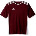 thumbnail image 1 of adidas Boys' Entrada Jersey, Maroon/White, Small, 1 of 1
