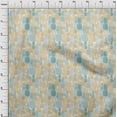 thumbnail image 4 of oneOone Polyester Spandex Pale Yellow Fabric Pineapple Craft Projects Decor Fabric Printed By The Yard 56 Inch Wide, 4 of 5