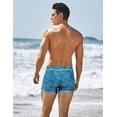 thumbnail image 3 of COOFANDY Men's Tight Swim Trunk Basic Bathing Suit Lightweight Square Leg Boxer Swim Briefs with Liner, 3 of 6