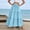 Light Blue, variant on Summer Maxi Skirts for Women Solid Color Stretchy High Waisted Drawstring A Line Skirt Daily Stylish Beach Casual Comfy Flowy Long Skirts