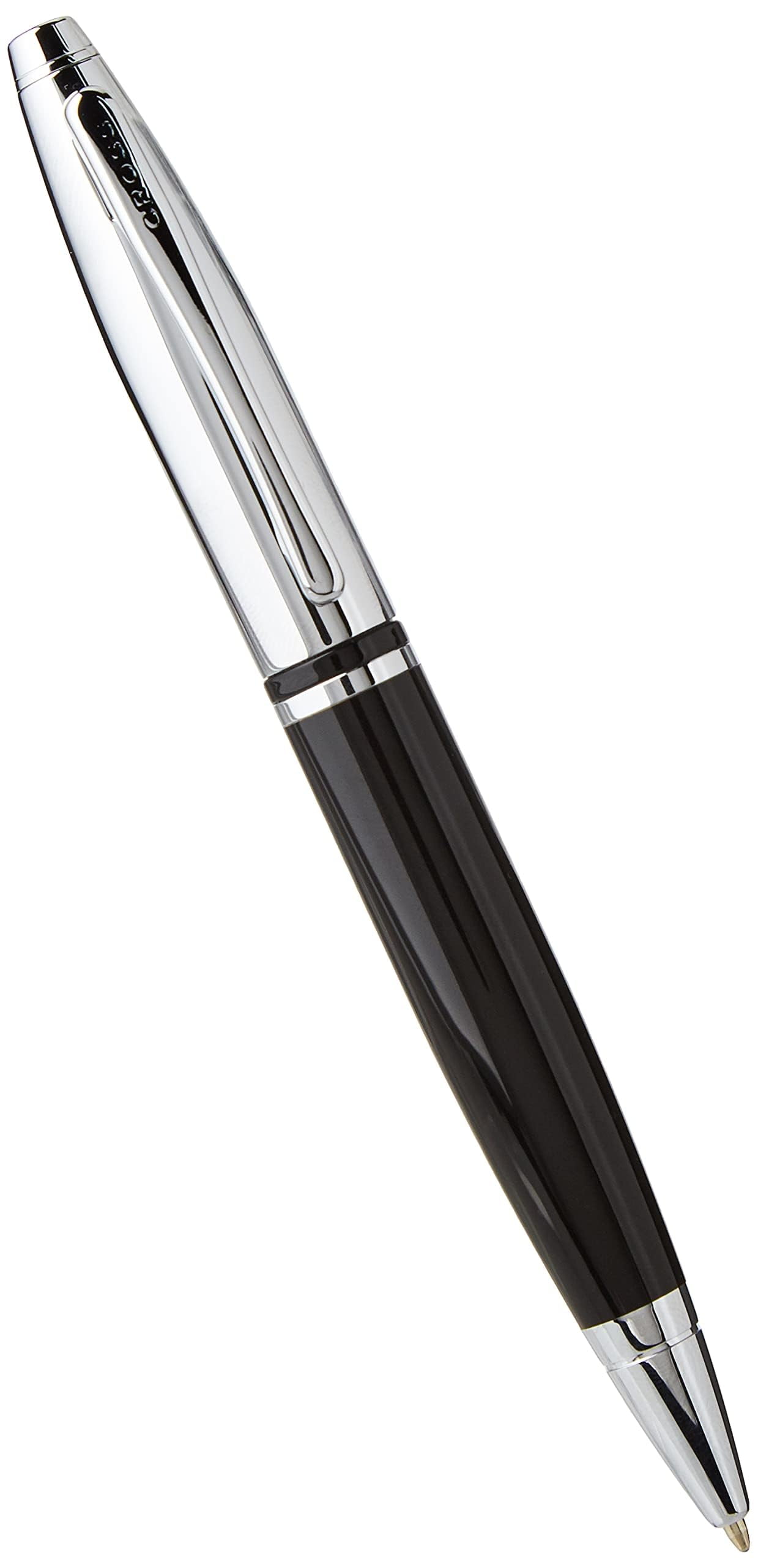 Cross Calais Chrome and Black Lacquer Ballpoint Pen
