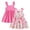 Pink, variant on KIMI BEAR 18 Months Infant Baby Girl Dress 24 Months Girls Sundress 2 Packs Summer Clothing Ruffle Sleeveless Off the Shoulder A-line Dresses Solid Color and Floral Dresses 2pcs Pink