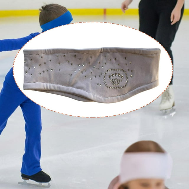 Diadema de Patinaje Artístico para Niños, Banda para El Sudor, Antideslizante, Cálida, Absorbente Del Sudor, para Adultos, Gimnasio, Fútbol, ejercic Violeta claro