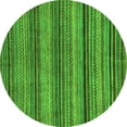 thumbnail image 1 of Ahgly Company Indoor Round Abstract Green Modern Area Rugs, 7' Round, 1 of 4