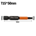 thumbnail image 1 of 1PC 50mm 1/4 Inch Hex Head Drill Bit Magnetic Torx Screwdriver Bits T10-T40, 1 of 8