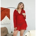 thumbnail image 3 of HAPPY BAY Women's Beachwear Swimsuit Coverups Summer Swim Beach Cover ups for Swimwear Women Bikini Dress Tops Cover up for Women M Red, Solid, 3 of 6