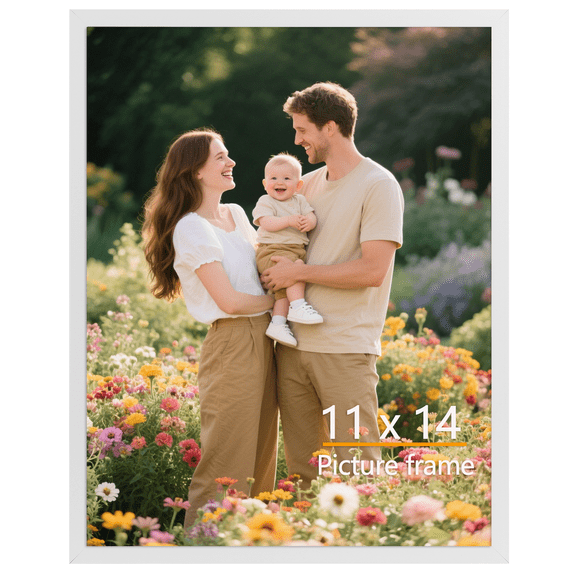 1 Pack 11x14 Picture Frame, White Gallery Poster Frame for Wall Decoration