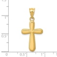 thumbnail image 3 of 14k Yellow Gold Polished Cross Pendant, 3 of 4
