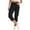 Black#2036, variant on FEN AI Womens Black Cargo Capris Pants with 5 Zipper Pockets Lightweight Quick Dry Travel Hiking Casual Summer Long Shorts for Ladies