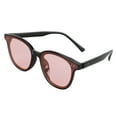 thumbnail image 2 of Gafas de sol para mujer Nikou elegantes ligeras con protección UV montura negra lentes rosas 5822 C2, 2 of 15