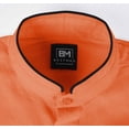 thumbnail image 7 of Bestman Solid Long Sleeve Shirt For Mens Front Double Button Placket Chinese Collar Shirt, 7 of 7