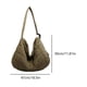 thumbnail image 2 of Bolso Hombro Mujer Correa Ajustable Acolchado Puffer Hobo Suave () Verde, 2 of 6