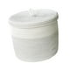 thumbnail image 1 of Cesta de ropa plegable, cesta decorativa de cuerda tejida, organizador de ropa versátil, cesto para ropa sucia para dormitorio, manta para ropa blanco, 1 of 9