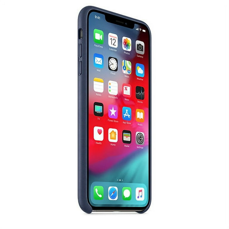 Apple Leather Case for iPhone XS Max - Midnight Blue