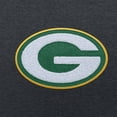 thumbnail image 2 of Men's Antigua Charcoal Green Bay Packers Victory Chenille Pullover Hoodie, 2 of 2