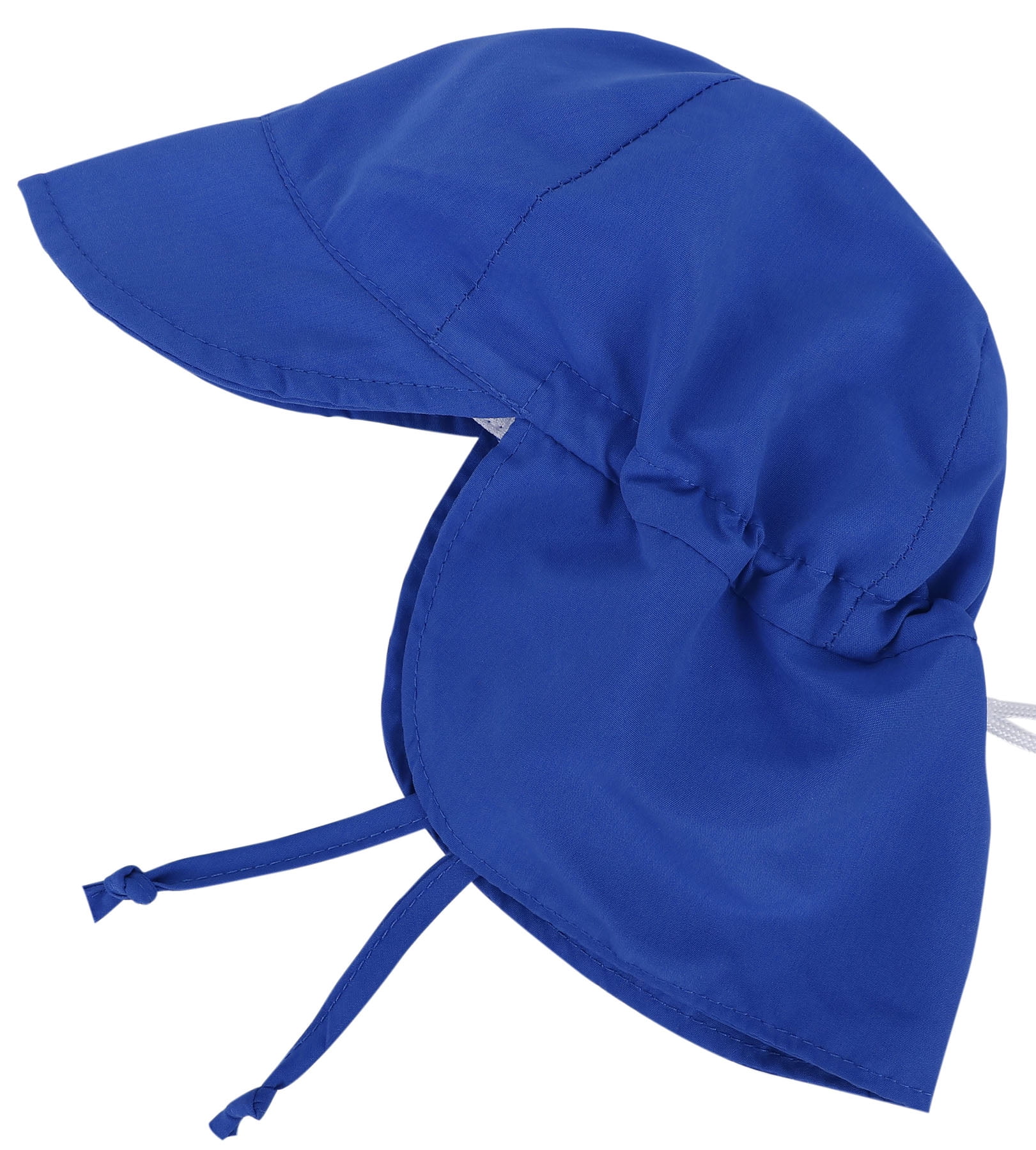 UPF 50+ UV Ray Sun Protection Baby Hat w/ Neck Flap & Drawstring,Royal