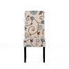 Noble House Peggy Indoor Contemporary Fabric Dining Chair, Set of 2, Light Beige, Blue Floral