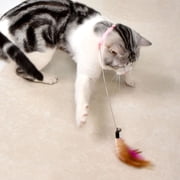 Yuehao Pet Supplies Cat Feather Collar Toy Interactive Cat Toys for Indoor Cats Teasing Stick Collar Funny Cat Toys with Bells and A Variety of Ways to Play for Cats