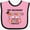 Pink and Black, variant on Inktastic My Mommy Graduated and I'm Super Proud Boys or Girls Baby Bib