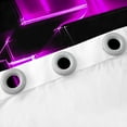 thumbnail image 3 of Erosebridal Futuristic Cubes Curtains for Living Room,Neon Purple 30%-50% Blackout Curtains Set of 2 (38x45),Curtains Pack of 2 (38x45),Geometric Room Decorative, 3 of 6