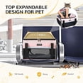 thumbnail image 5 of Expandable Pet Carrier 18x13x9.5 Inch Southwest Frontier Airline Approved Soft Sided Underseat Travel Bag for Small Cats Dogs Up to 15lbs with Locking Safety Zippers Anti-Scratch Breathable Mesh, 5 of 8