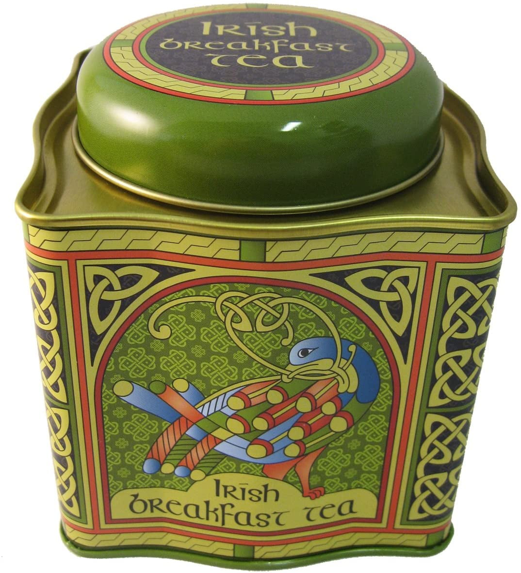 Royal Tara Irish Breakfast Black Tea Peacock Celtic Design Tin 50 Tea