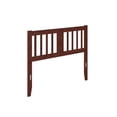 thumbnail image 1 of Pemberly Row Full Solid Wood Headboard with USB Charger in Walnut, 1 of 3