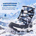 thumbnail image 5 of Stepedia Snow Boots Kids Boys Girls Winter Warm Faux Fur Boots Lightweight Water-Resistant Cold Weather Shoes, 5 of 10