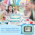 thumbnail image 2 of Himont Kids Camera Instant Print Digital Camera For Kids With Zero Ink Print Paper & 32G Tf Card Selfie Video Camera With Color Pens & Photo Clips For Diy Gift For Boys 3-12 Years Old (Blue), 2 of 4